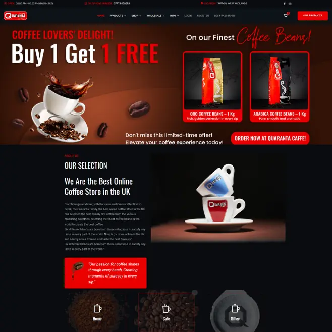 Quaranta Caffe project